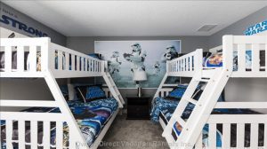 Bunk room fun for kids at this vacation rental